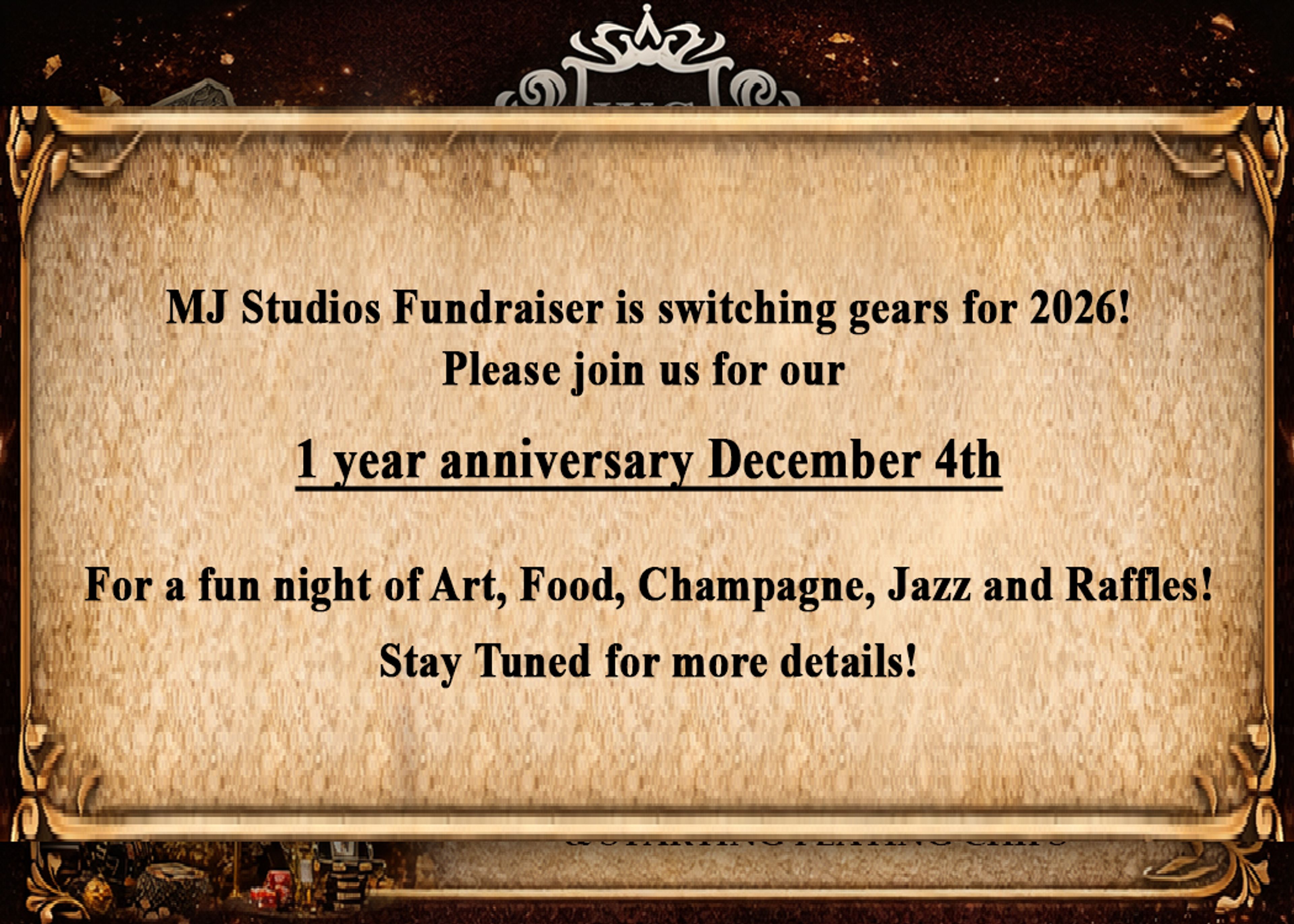 William Gallery and MJ Studios - 1 - Year Anniversary and Fundraiser