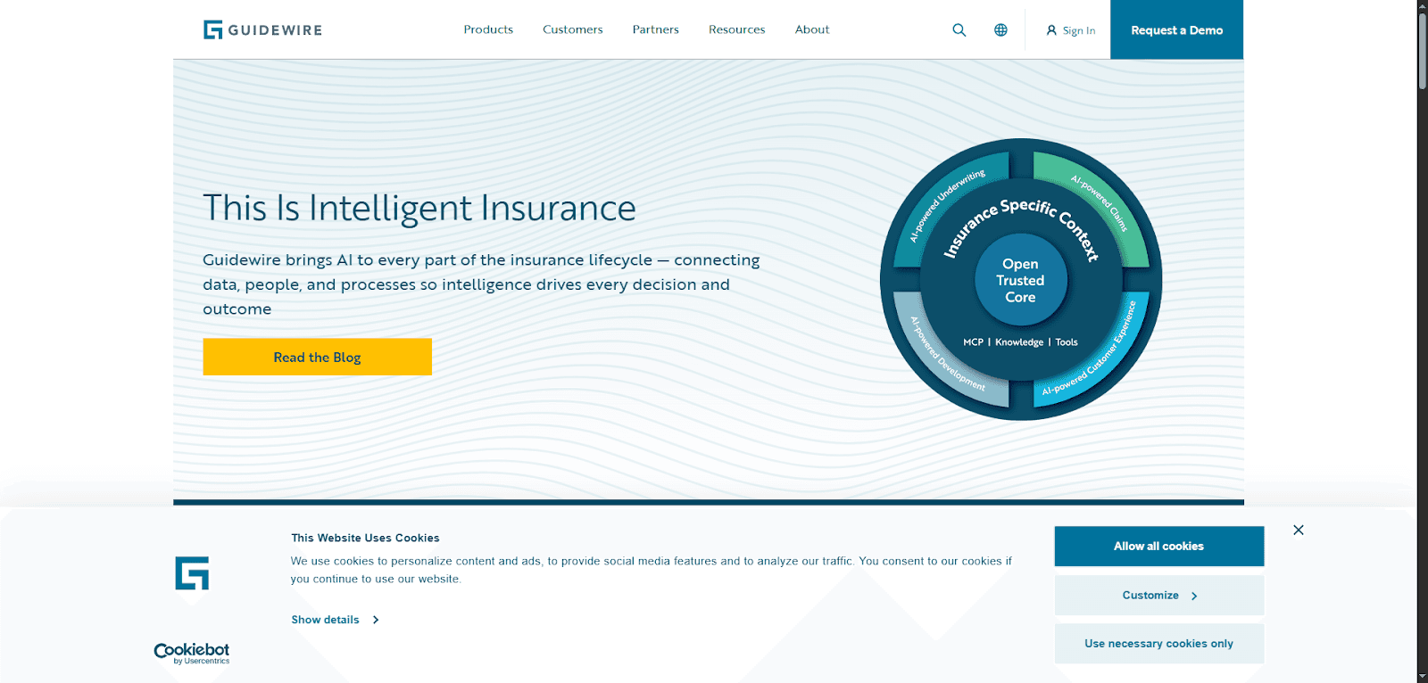 Guidewire offers digital insurance solutions to enhance decision-making and efficiency.