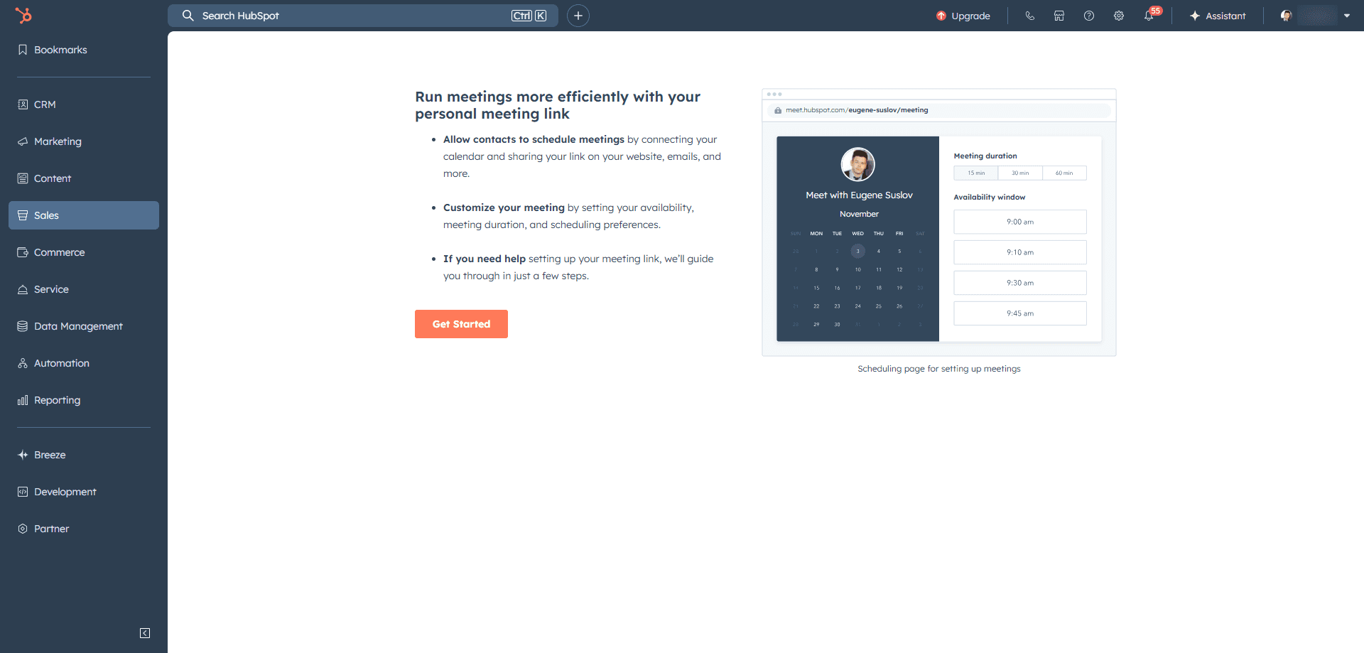 Scheduling meetings efficiently using HubSpot for Insurance is now easier.