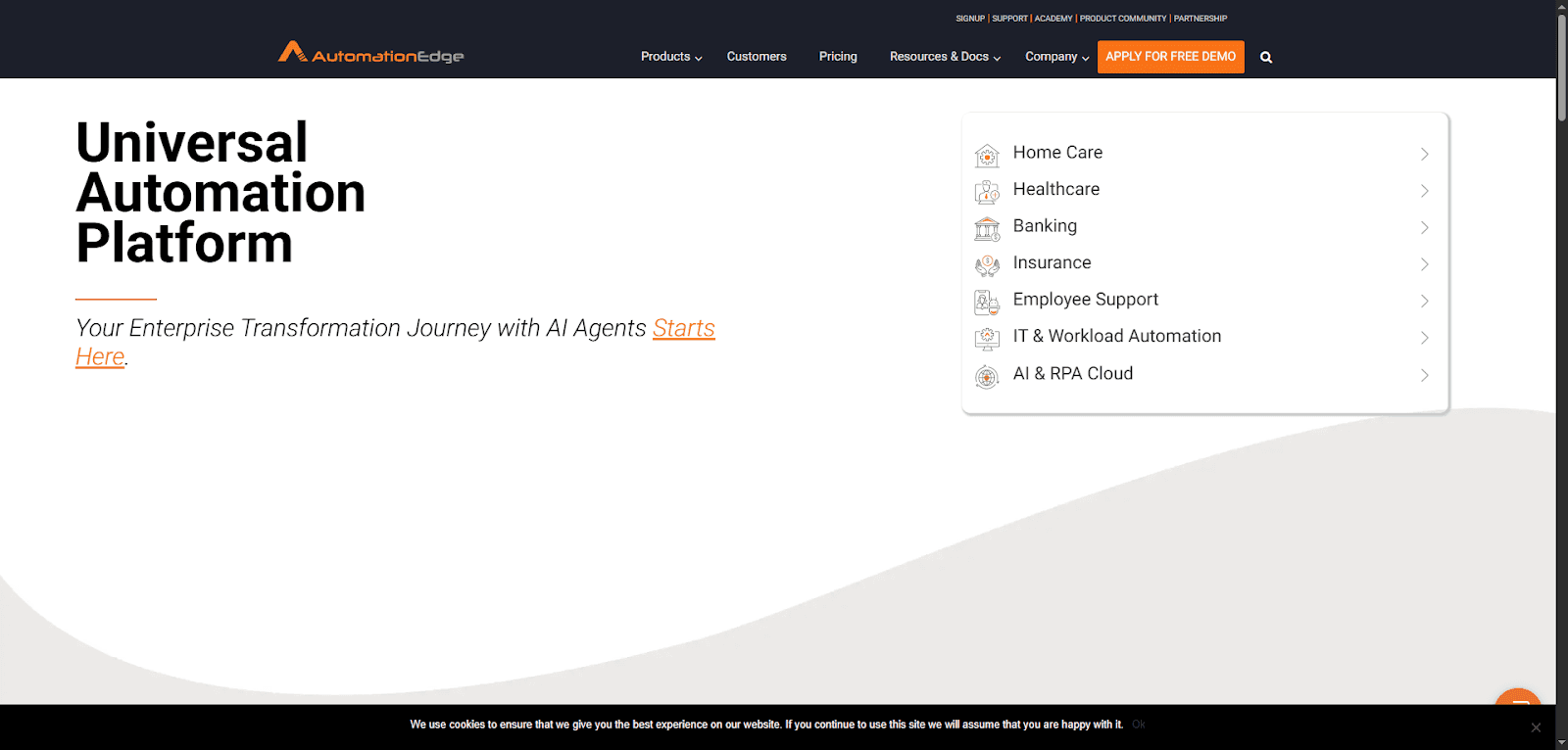 Universal Automation Platform offering insurance quote automation for businesses.