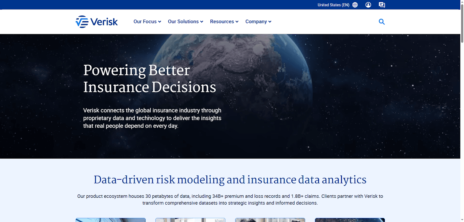 Verisk provides digital insurance solutions for better risk assessment decisions.