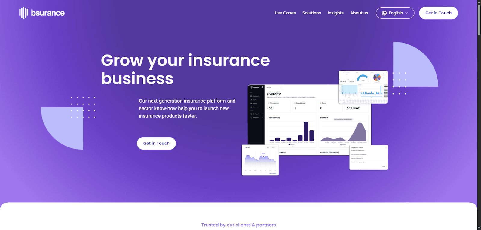 Website promoting insurance distribution software to grow your insurance business.