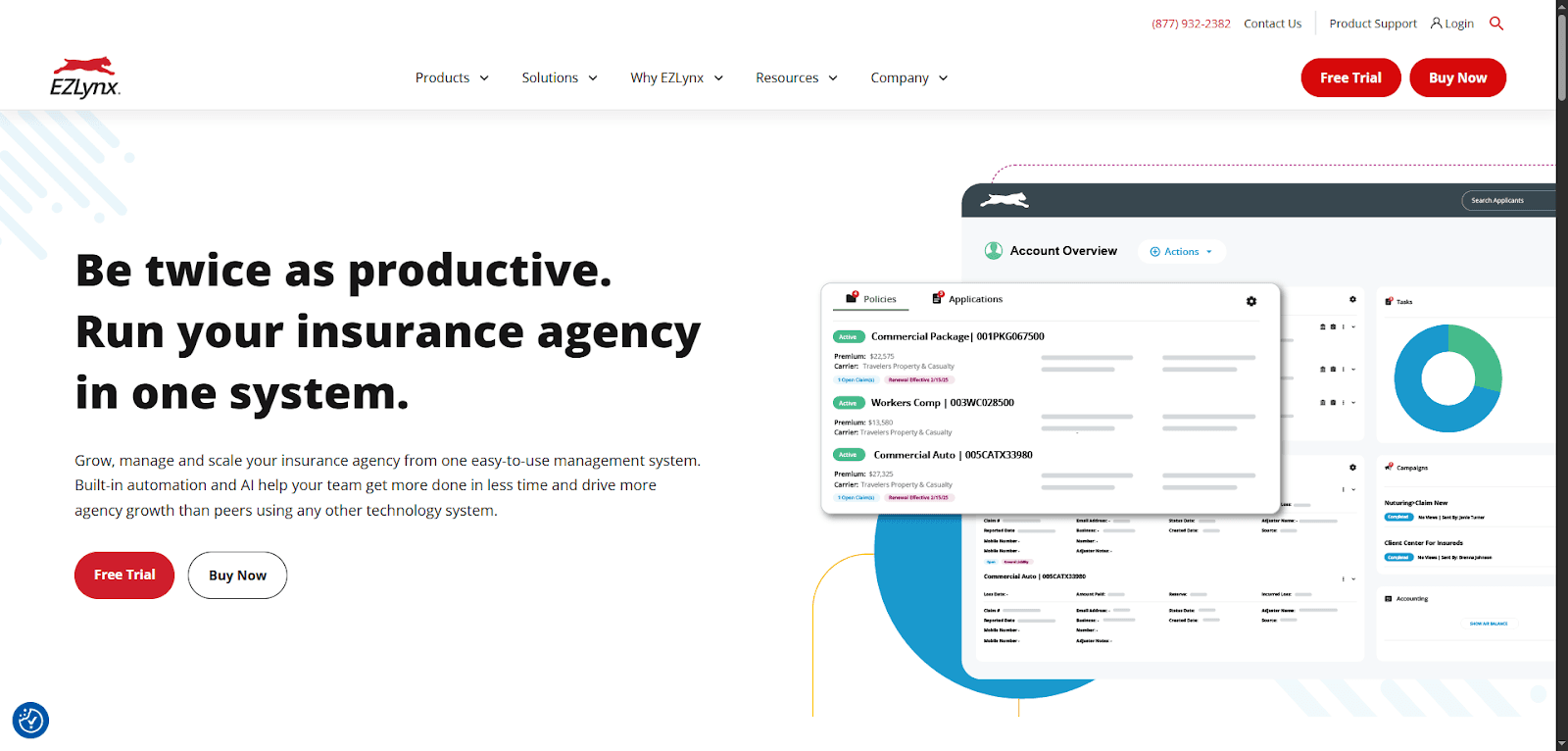 Manage your agency efficiently with EZLynx’s digital insurance solutions.