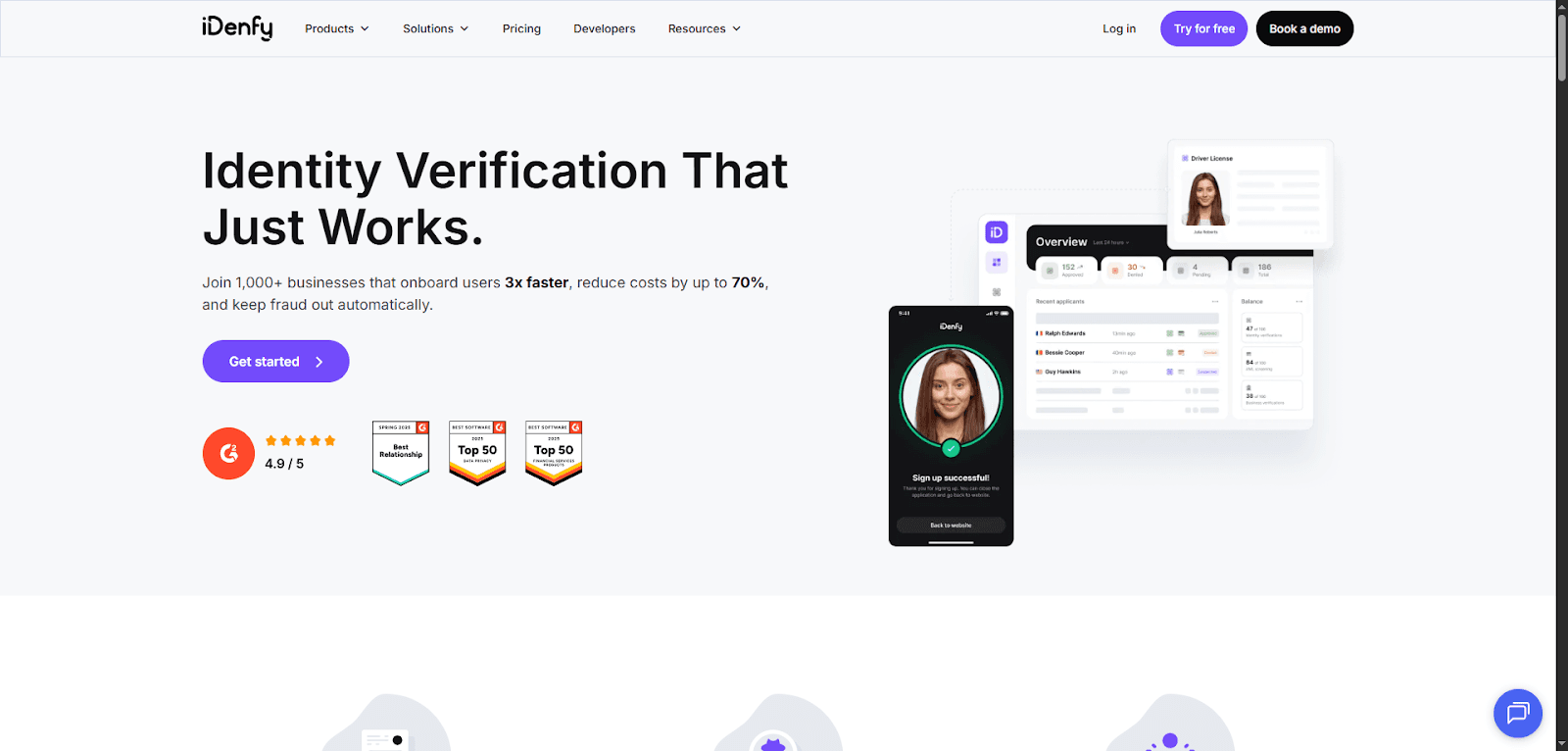 iDenfy offers efficient identity verification using insurance distribution software solutions.