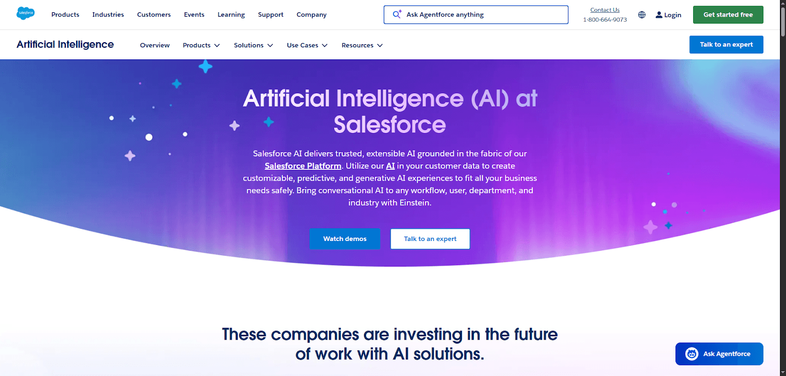 Salesforce Insurance Solutions feature AI to enhance customer experience and efficiency.