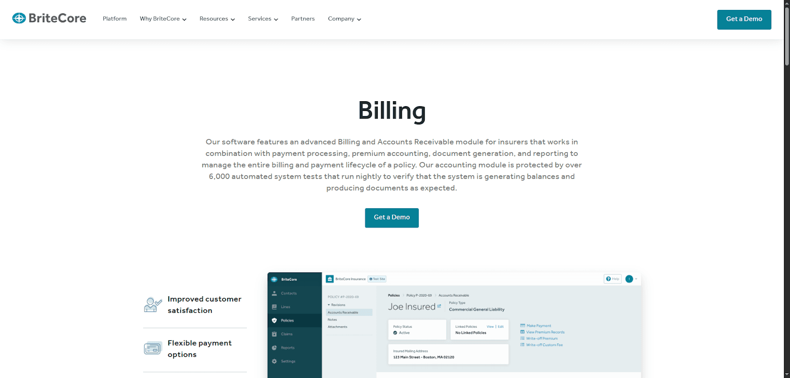 Billing module for digital insurance solutions streamlines account management tasks.