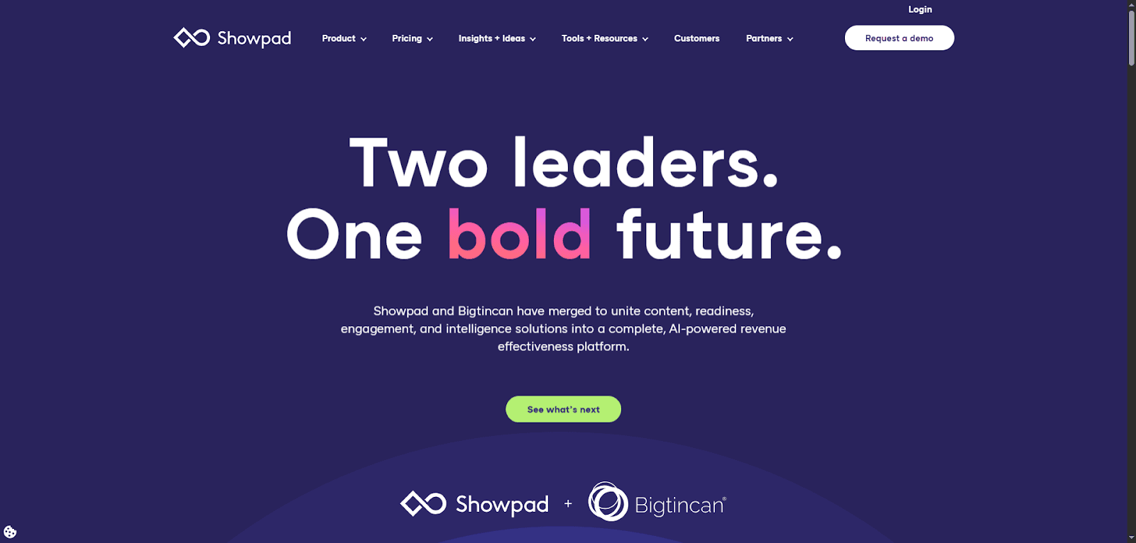 Showpad and Bigtincan unite to enhance insurance distribution software solutions.