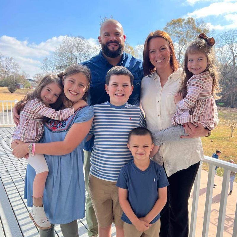 Adam Cutshaw and his family