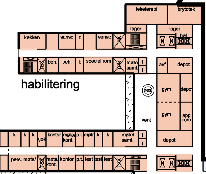 Areal for barnehabilitering, Haukeland