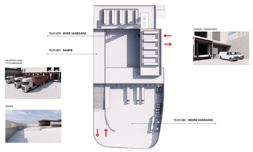 Utforming av varegård, Nye Aker sykehus