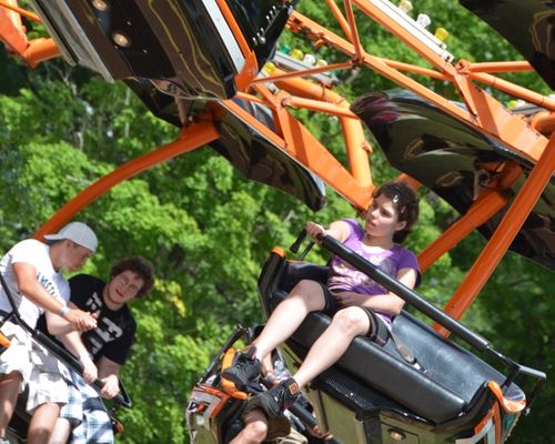 the Paratrooper family ride at DelGrosso's Amusement Park