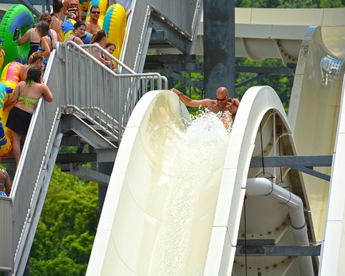 Gravity Groove water slide at the Laguna Splash Water Park
