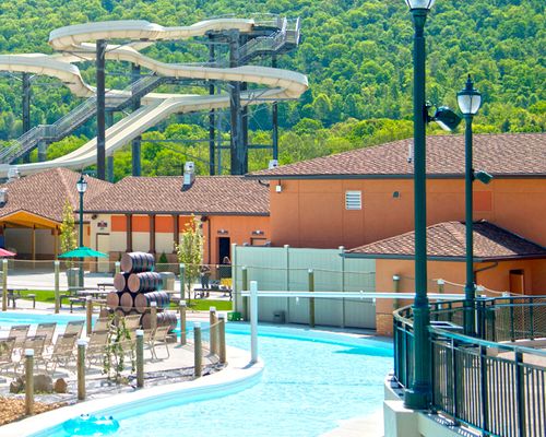 the River Lazio water ride at the Laguna Splash Water Park