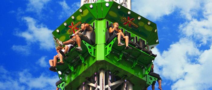 X-Scream Tower Thrill Ride at DelGrosso's Amusement Park