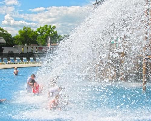 Roman Splash Bucket at the Laguna Splash Water Park