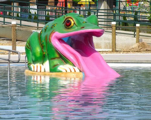 Frog Slide at the Laguna Splash Water Park
