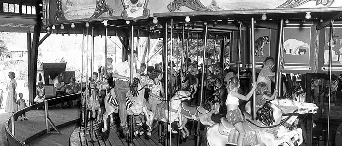 The Carousel at Bland's Park 1950