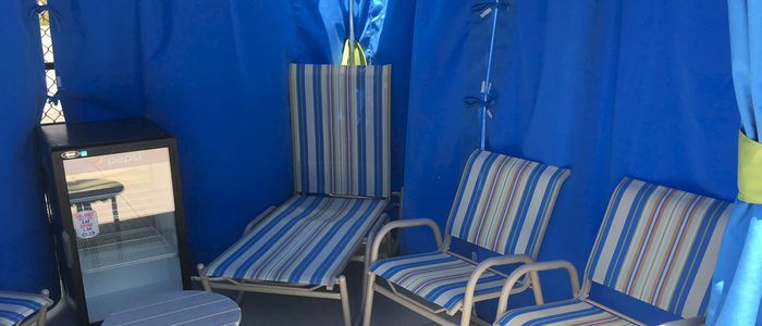 Wave Pool Cabana Interior at the Laguna Splash Water Park