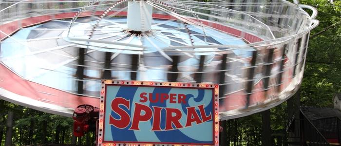 the Super Spiral Family Ride at DelGrosso's Amusement Park