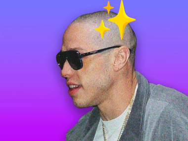 pete shaved his head.