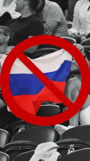 banning the russian flag.