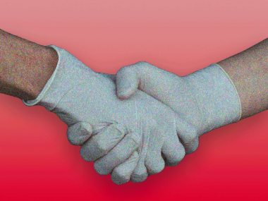 the handshake.