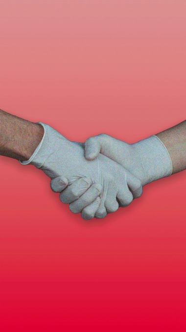 the handshake.