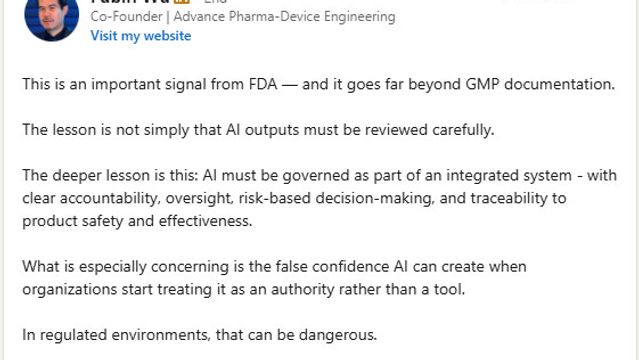 AI in Regulated Environments: A Question of Governance, Not Just Accuracy