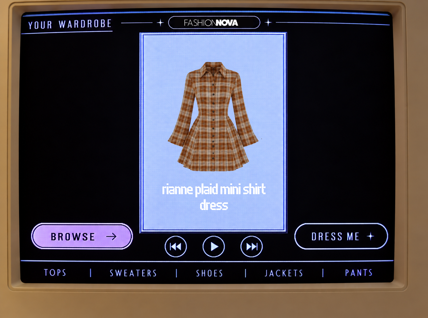Rianne Plaid Mini Shirt Dress - Fashion Nova