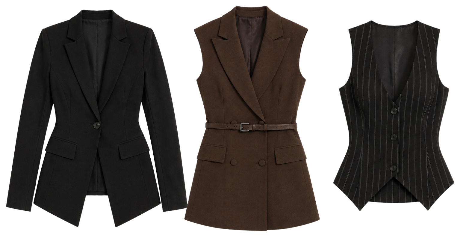 Fashion Nova Workwear Tops and Skirts Flat Lay Set