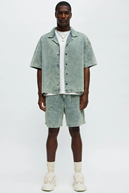 Astoria Jacquard Fray Shirt - Off White