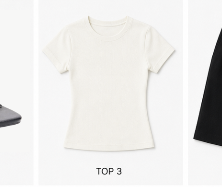 Kayla Rib Cap Sleeve Crew Neck Top - Cream