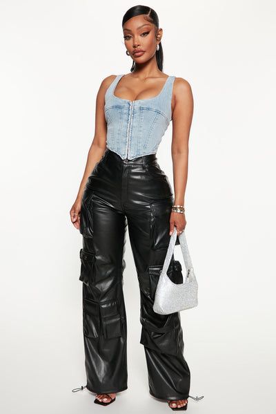 FAUX LEATHER PANTS collection