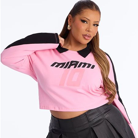 Shape T-shirt En Sculpt Chocolat À Col Bateau Et Manches Longues