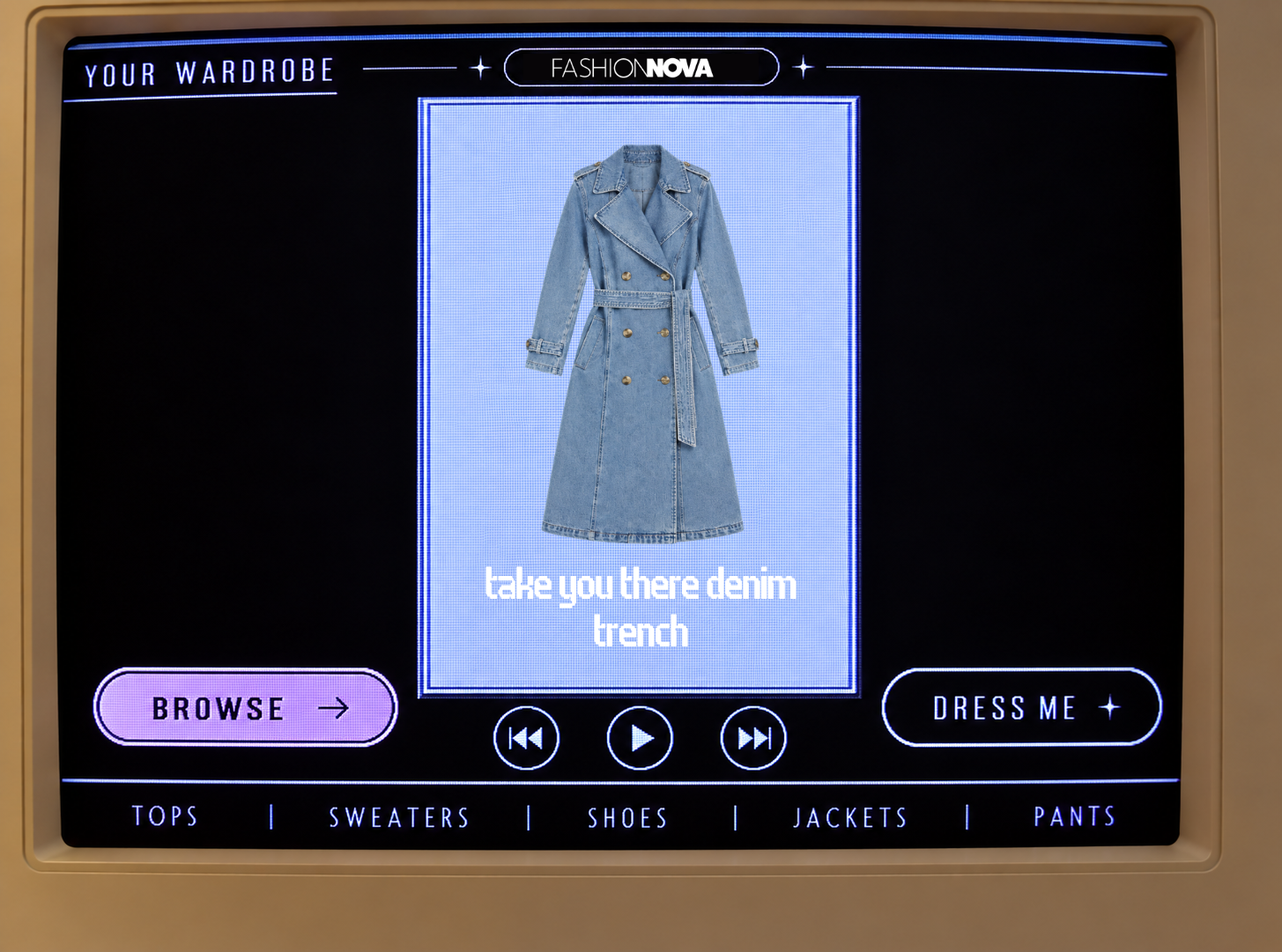 Take You There Denim Trench