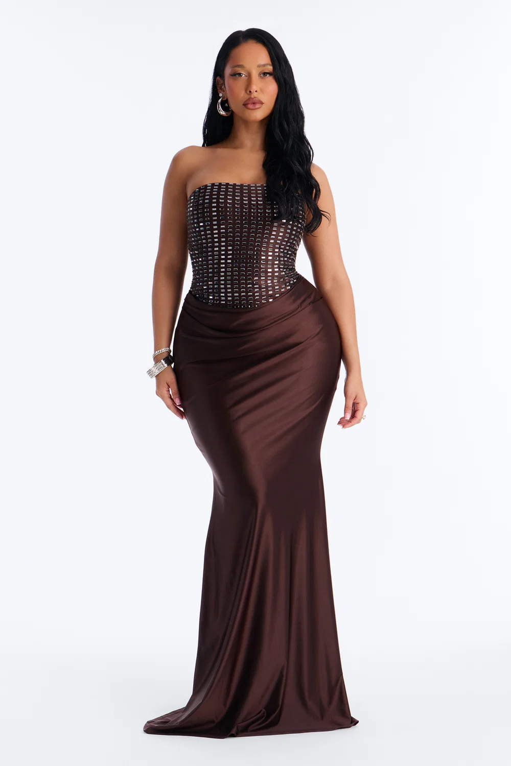 fashion nova brown leather dress Millie Faux Maxi Faux Leather Midi Dress