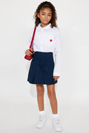 Mini Stitch Sherpa Keychain Bag - Blue