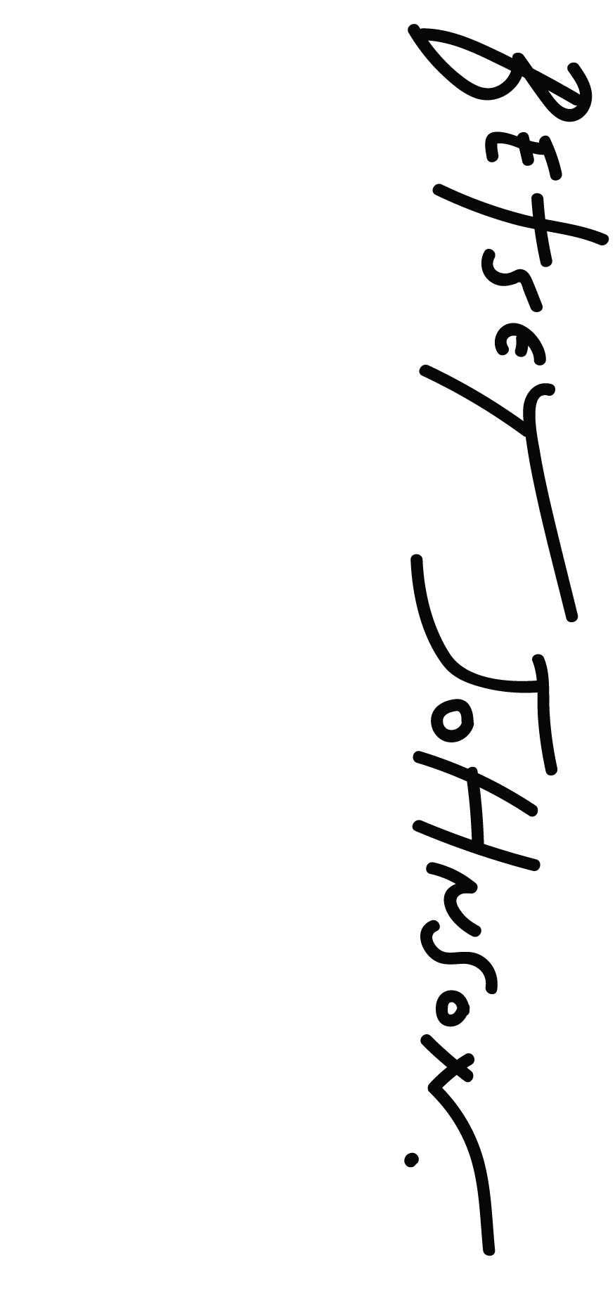 Betsey Johnson brand logo features black script typography on a white background, highlighting the iconic designer's unique style.