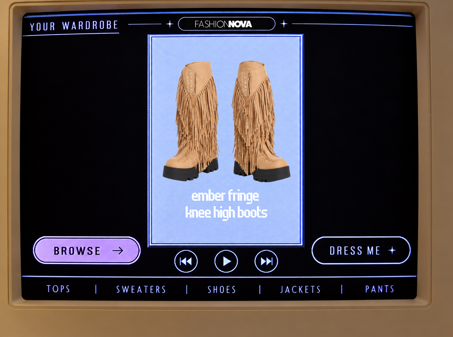 Ember Fringe Knee High Boots