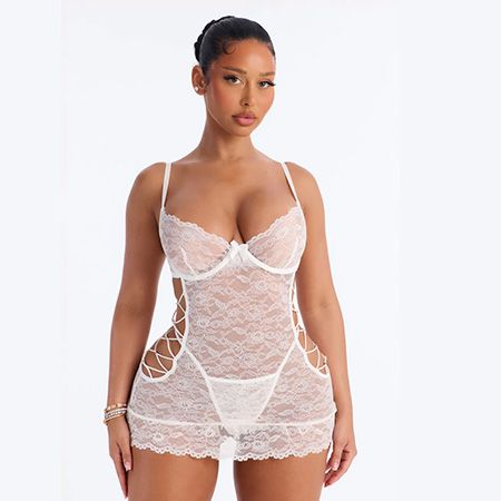 Mi♡ Love My Flutter Rhinestone Butterfly G String Panty - Black