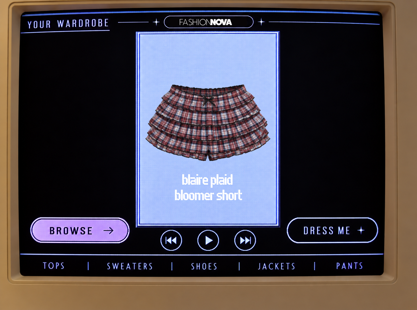 Blaire Plaid Bloomer Short