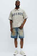 Chateau Abstract Bucket Hat - White/Blue