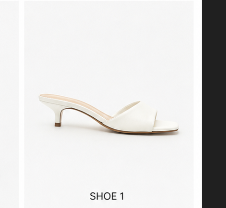 Day Outing Kitten Heels - White