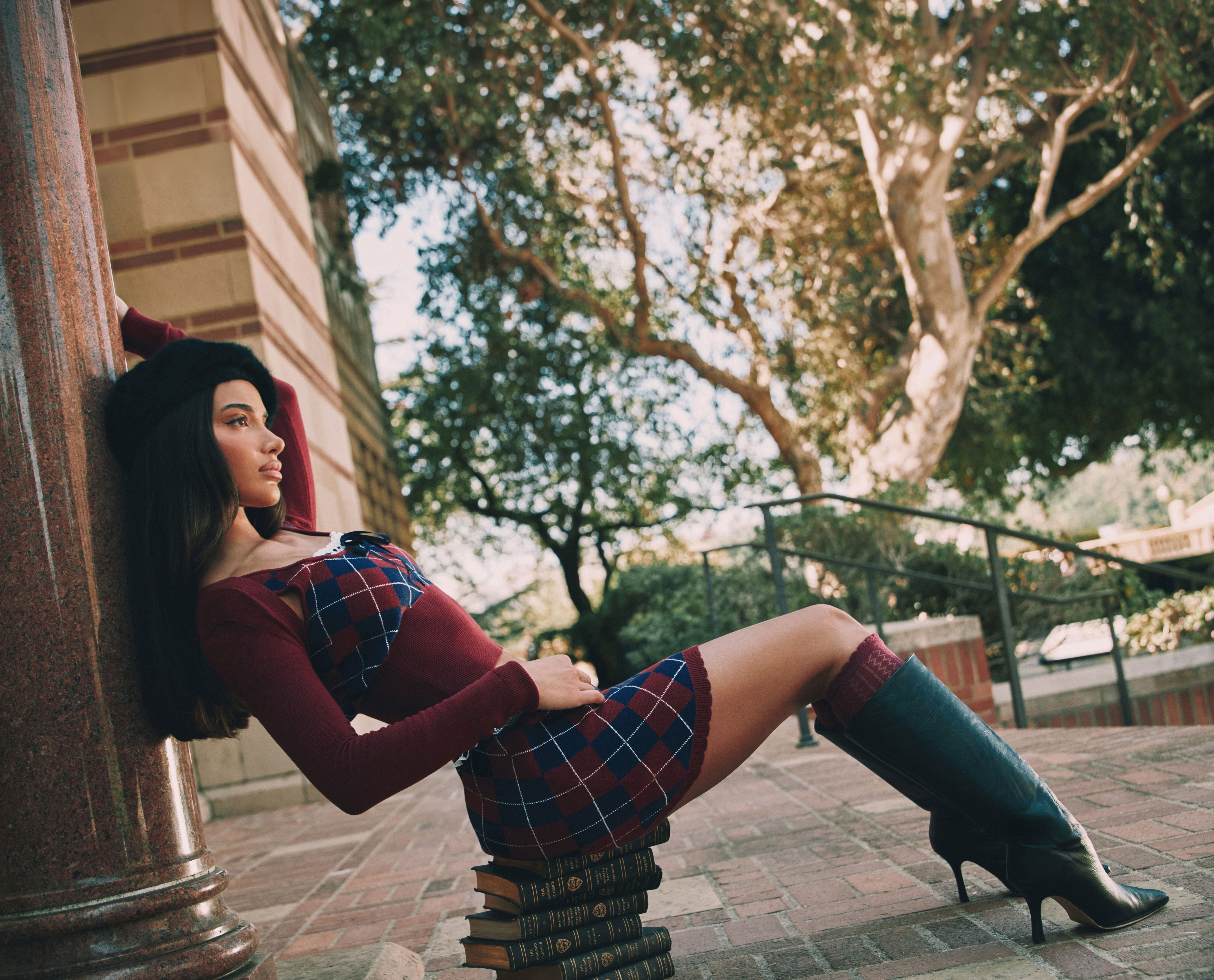 Fashion Nova back to school heritage co-ord set