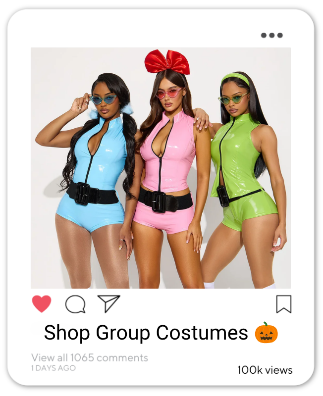 Fashion Nova Women's Halloween Group Costumes Collection