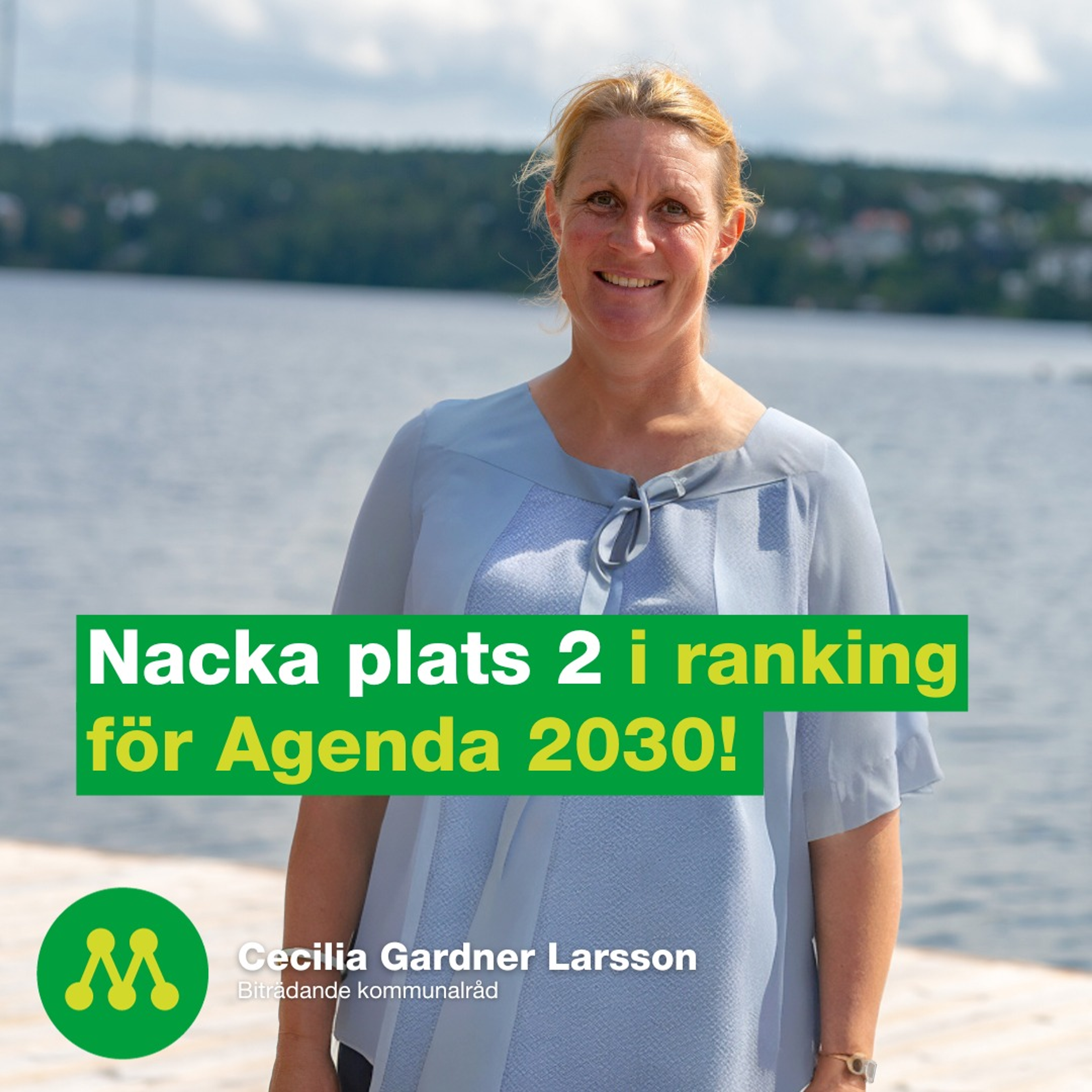 Nacka plats två i ranking för Agenda 2030