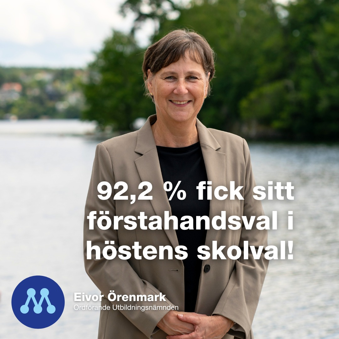 Över 90 % fick sitt förstaval i skolvalet