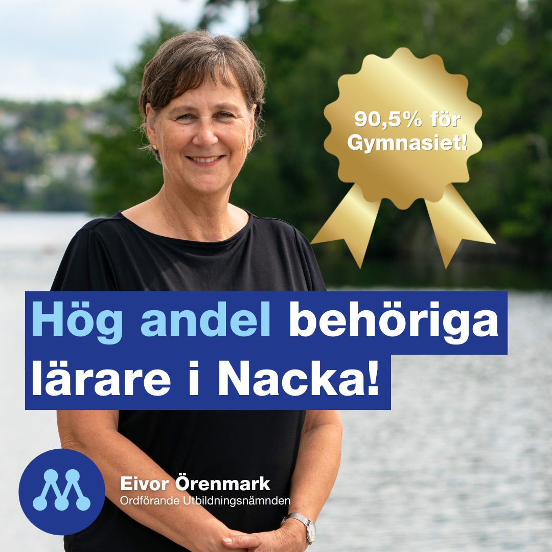 Nacka har hög andel behöriga lärare