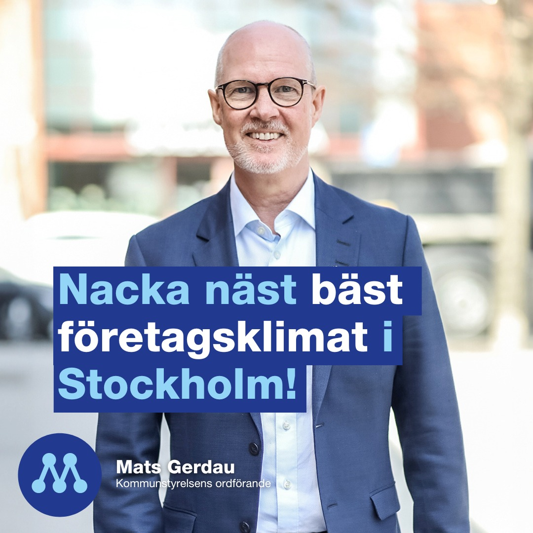 Nacka har näst bäst företagsklimat