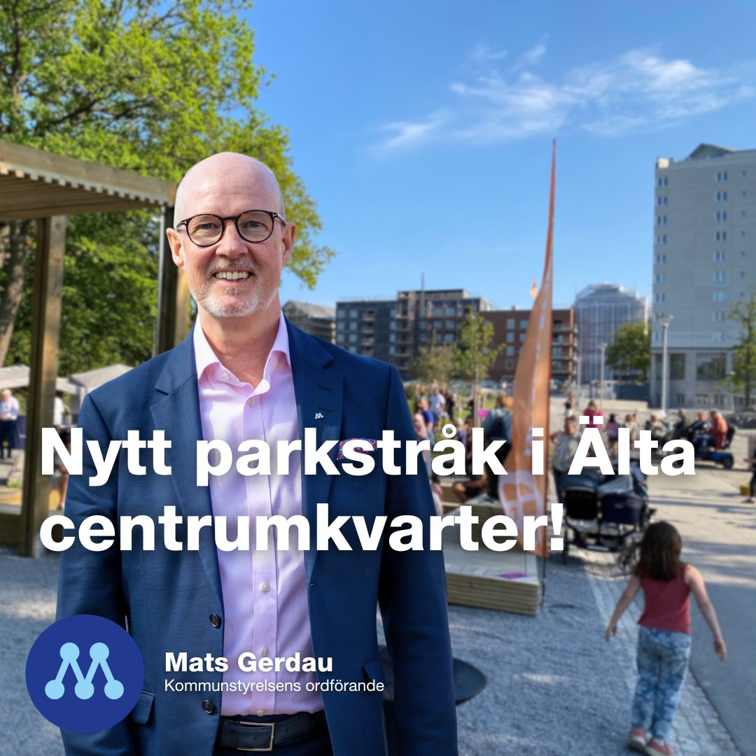 Nytt parkstråk i Älta